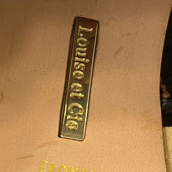 Louise Et Cie size 11 leopard print calf hair open toe bootie back zip - Picture 16 of 16